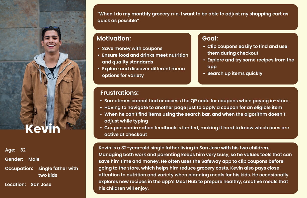 Persona 2 — Kevin, 32, single father